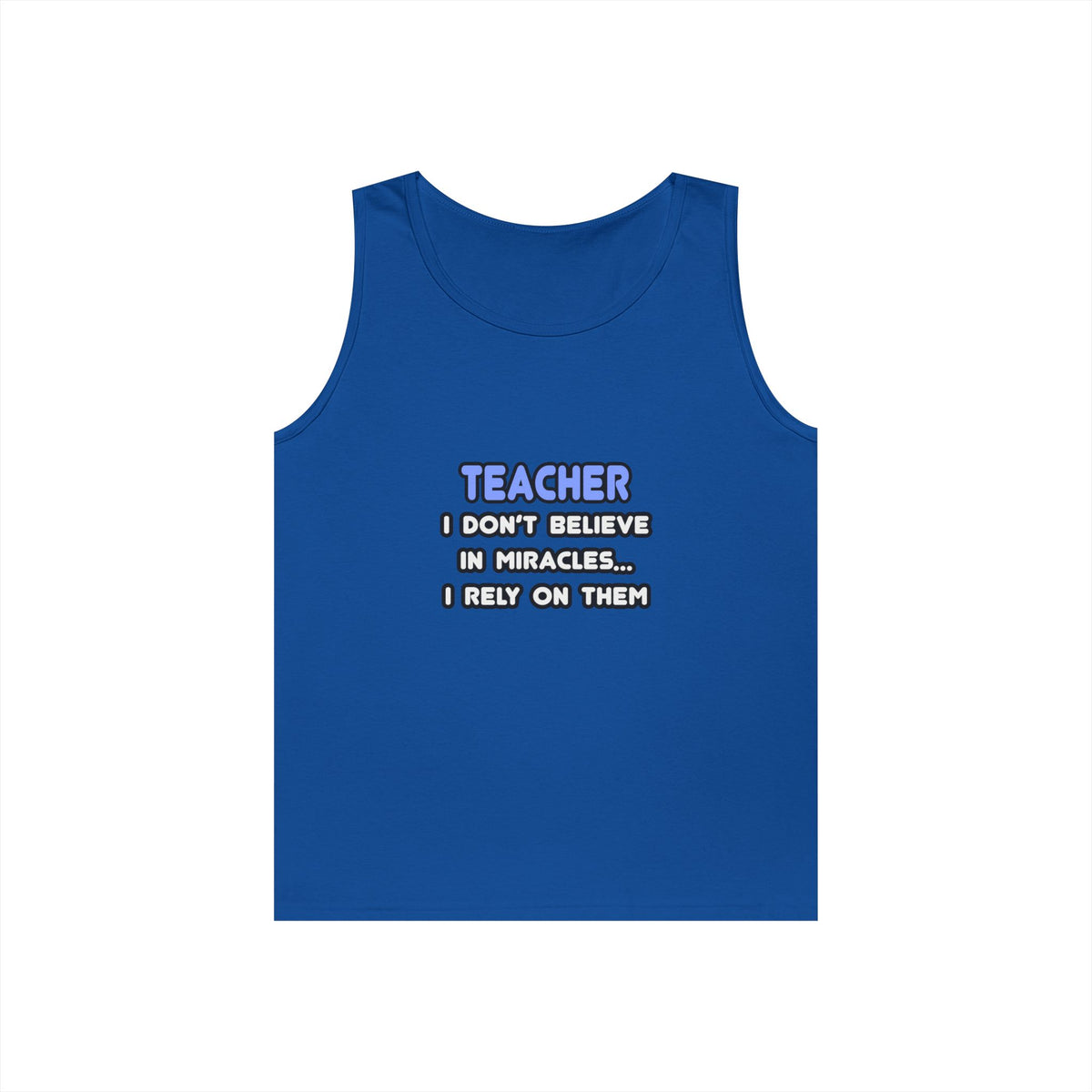 Miracles and Teachers - Unisex Heavy Cotton Tank Top