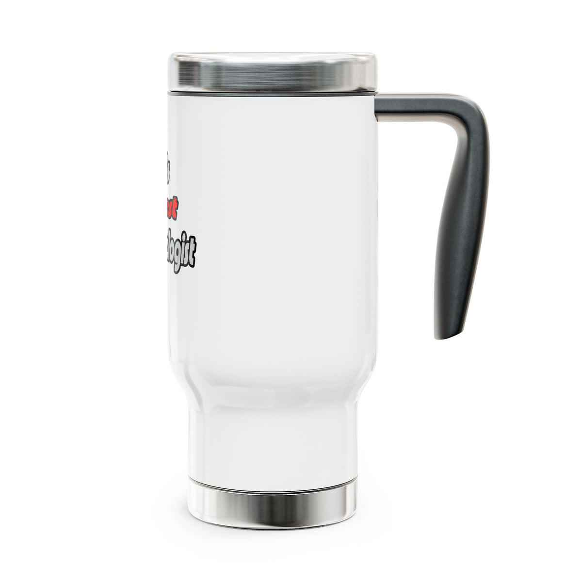World's Sexiest Cardiologist - Stainless Steel Travel Mug with Handle, 14oz