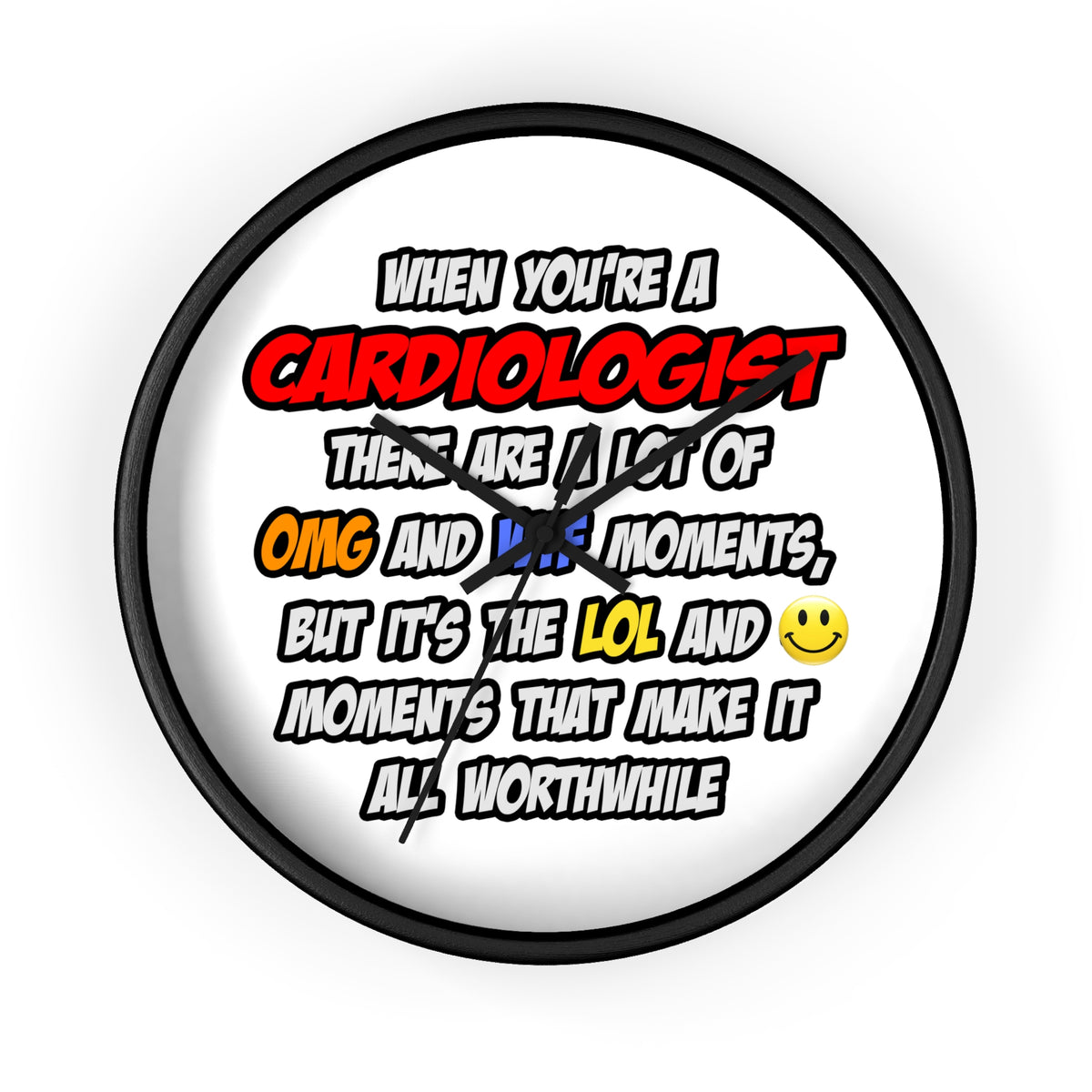 Cardiologist .. OMG WTF LOL - Wall Clock