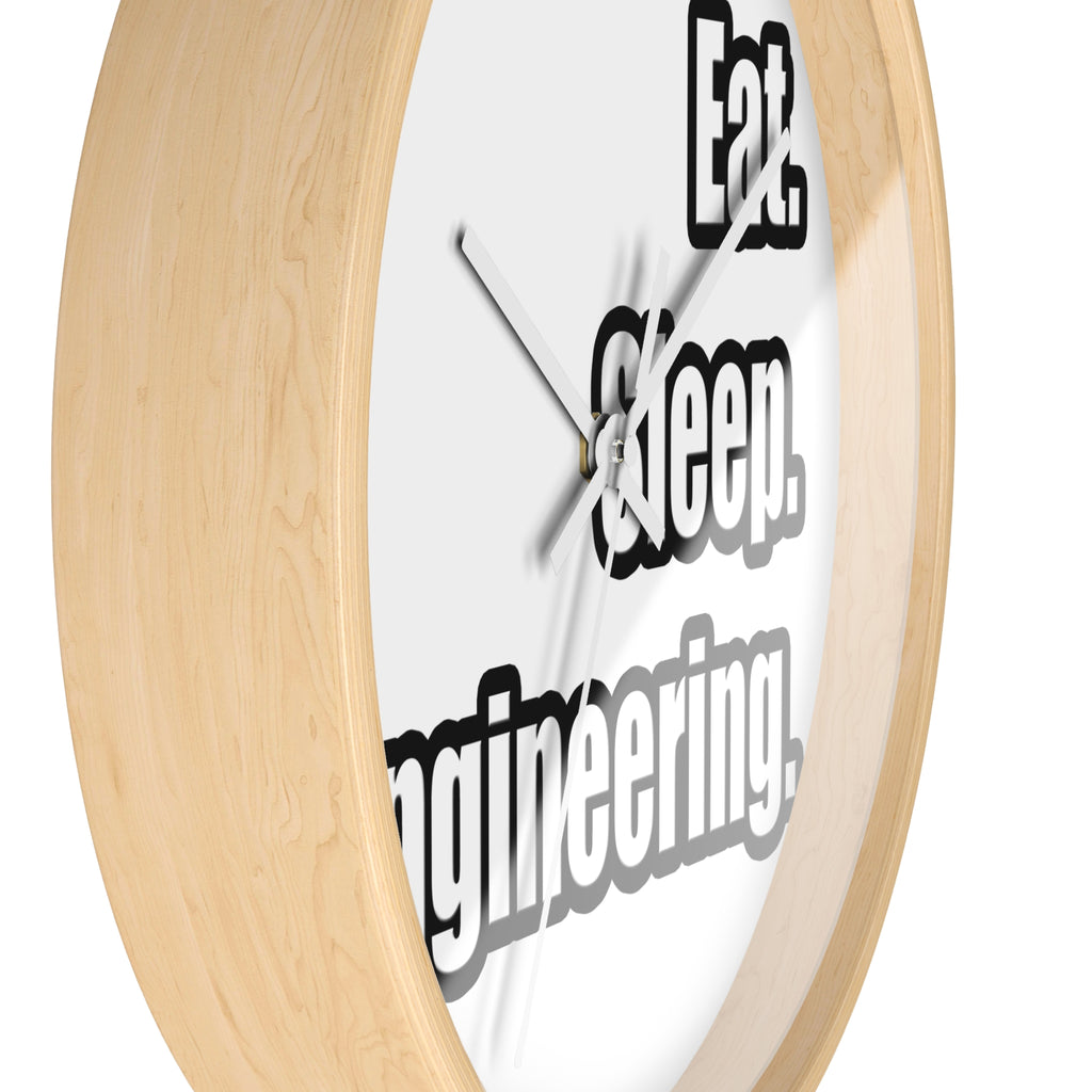 Eat. Sleep. Engineering - Wall Clock