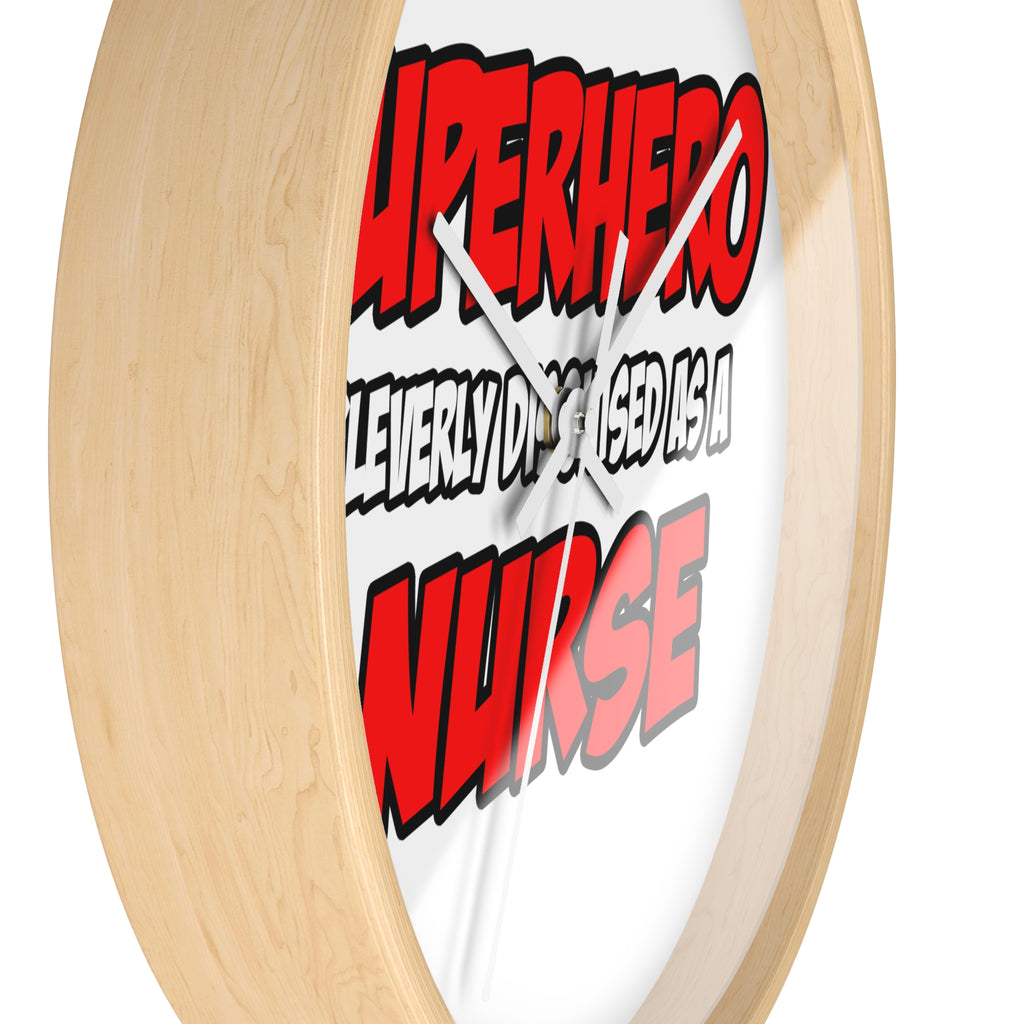 Superhero...Nurse - Wall Clock