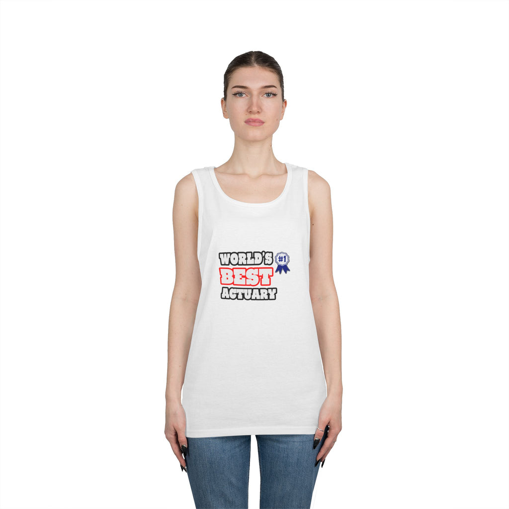 World's Best Actuary - Unisex Heavy Cotton Tank Top