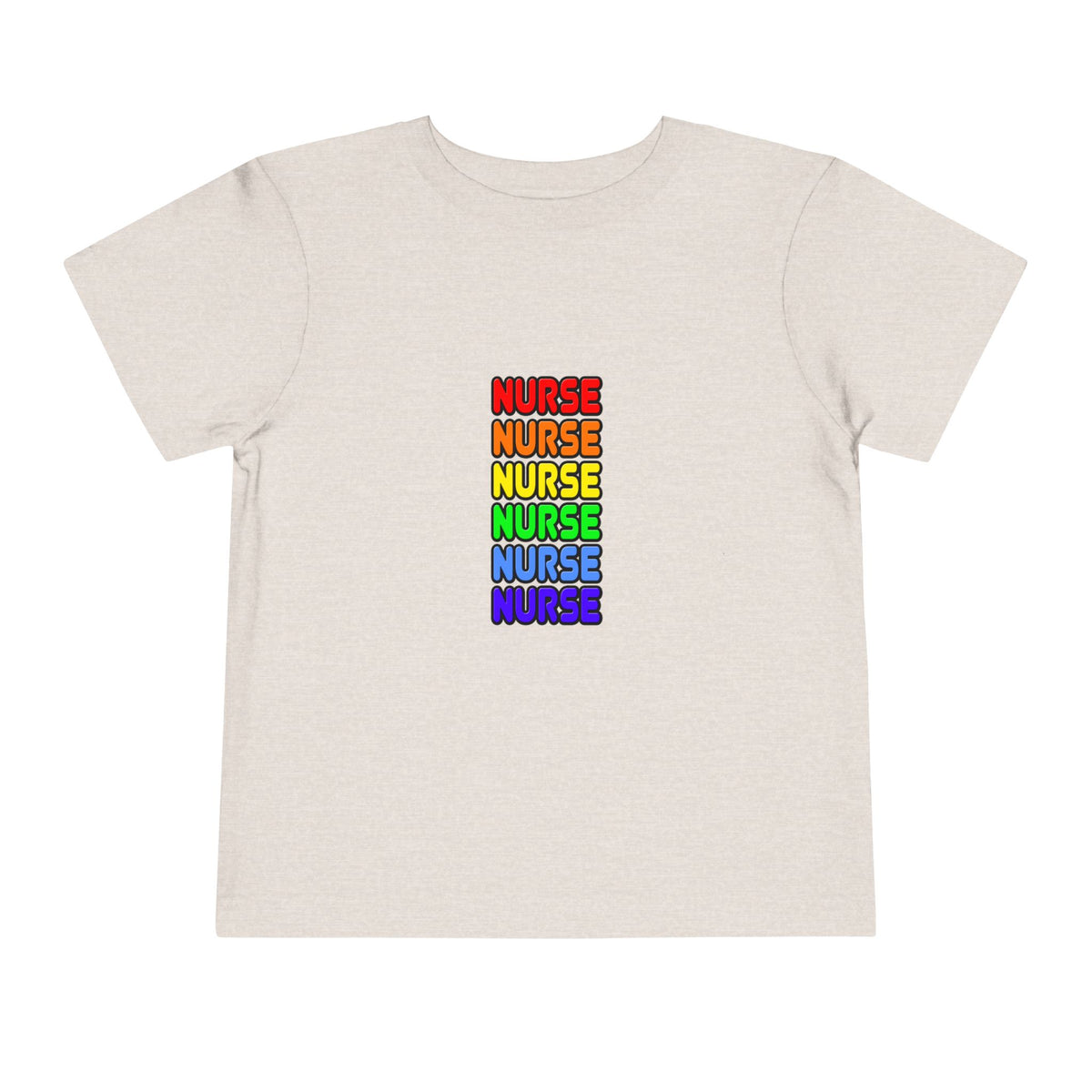 Rainbow Nurse - Toddler Short Sleeve Tee