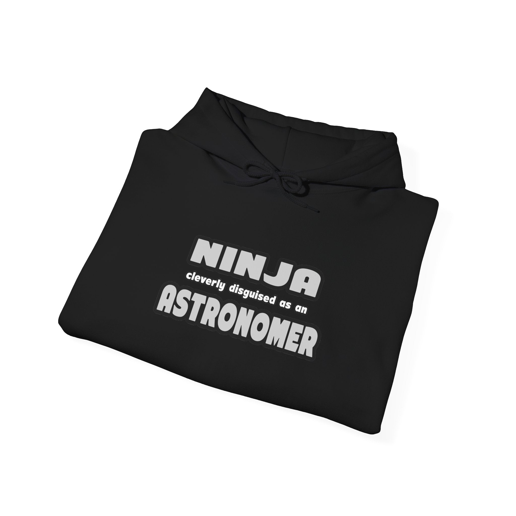 Ninja Cleverly Disguised As An Astronomer - Unisex Heavy Blend™ Hooded Sweatshirt