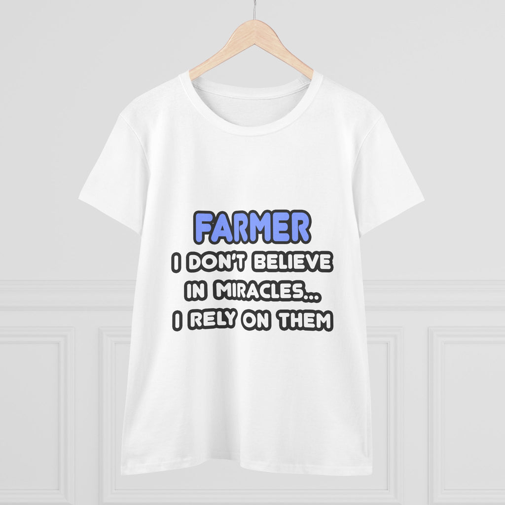 Miracles and Farmers - Women's Midweight Cotton Tee