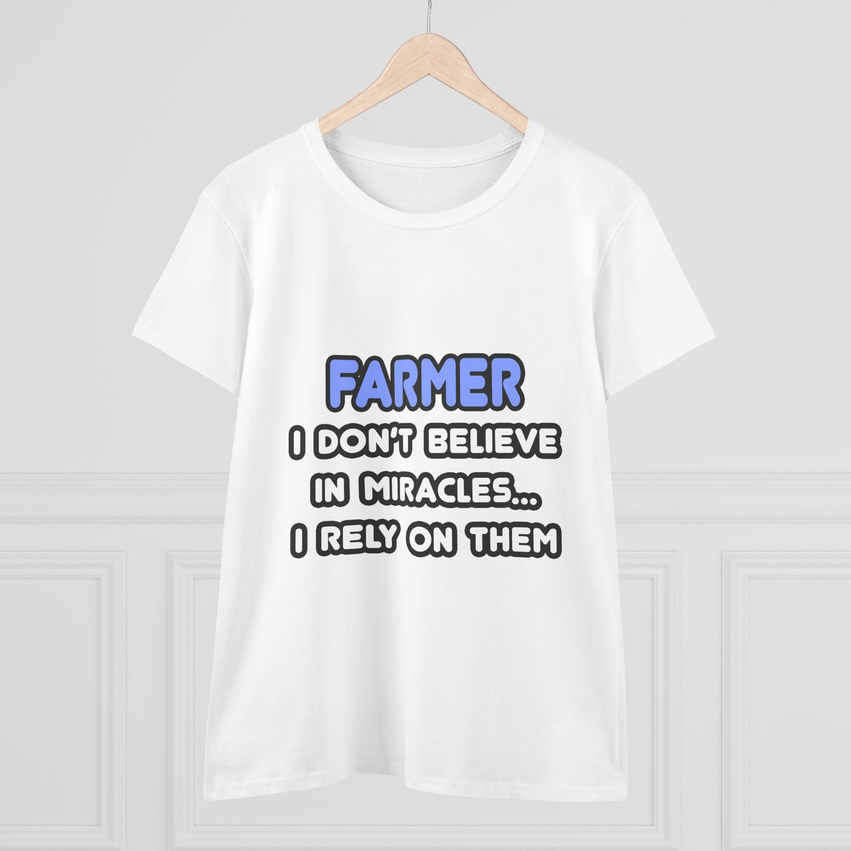 Miracles and Farmers - Women's Midweight Cotton Tee