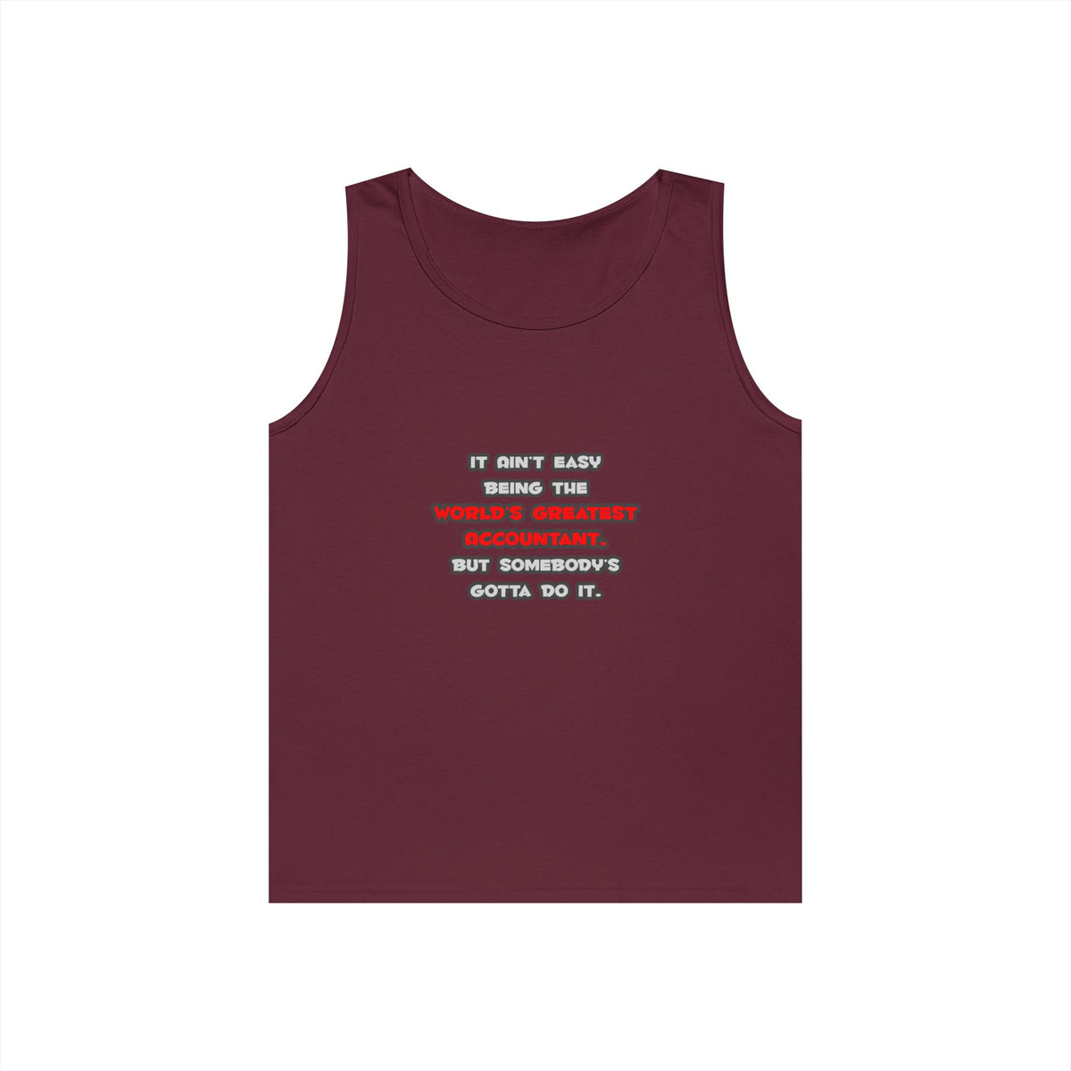 World's Greatest Accountant Joke - Unisex Heavy Cotton Tank Top