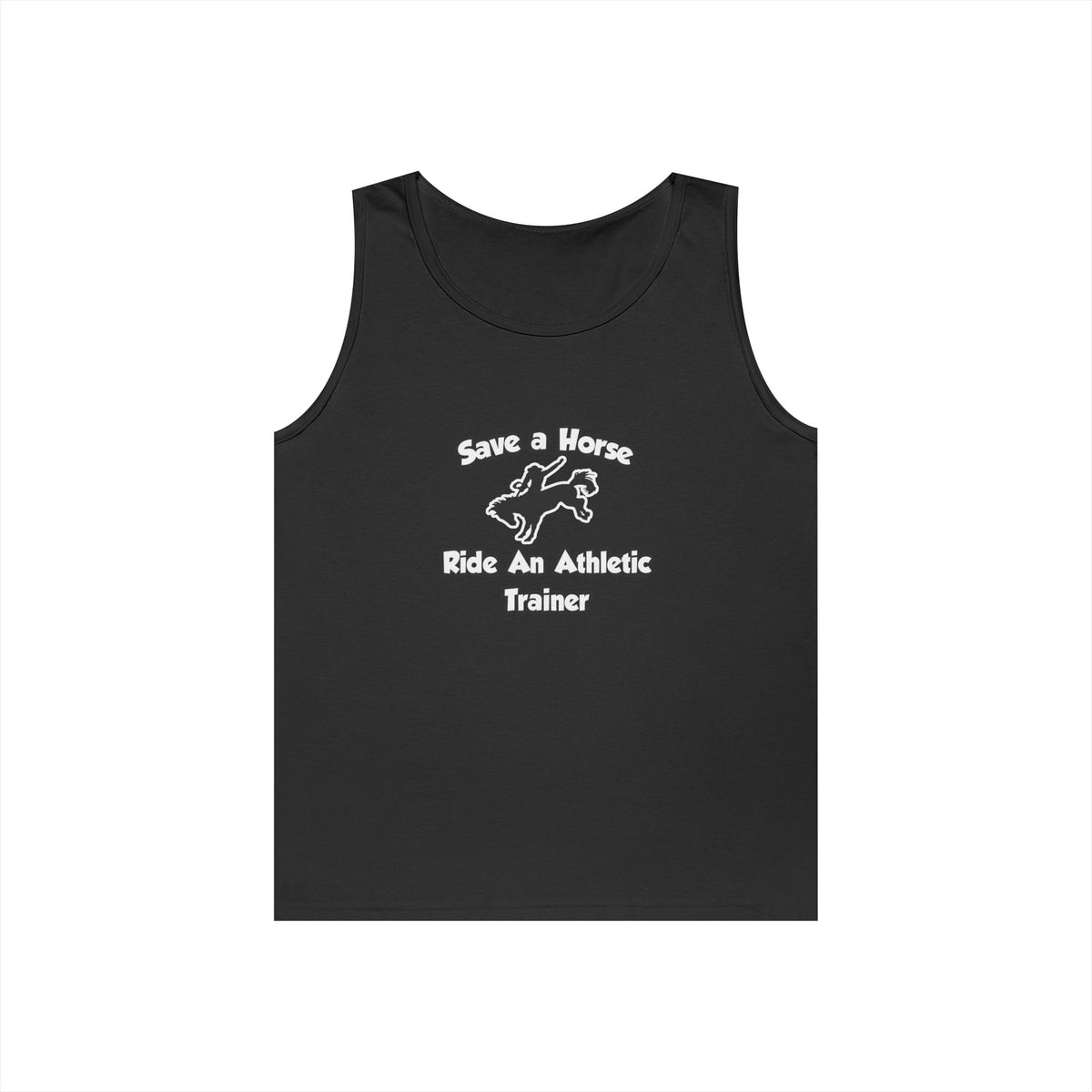 Save a Horse, Ride an Athletic Trainer - Unisex Heavy Cotton Tank Top