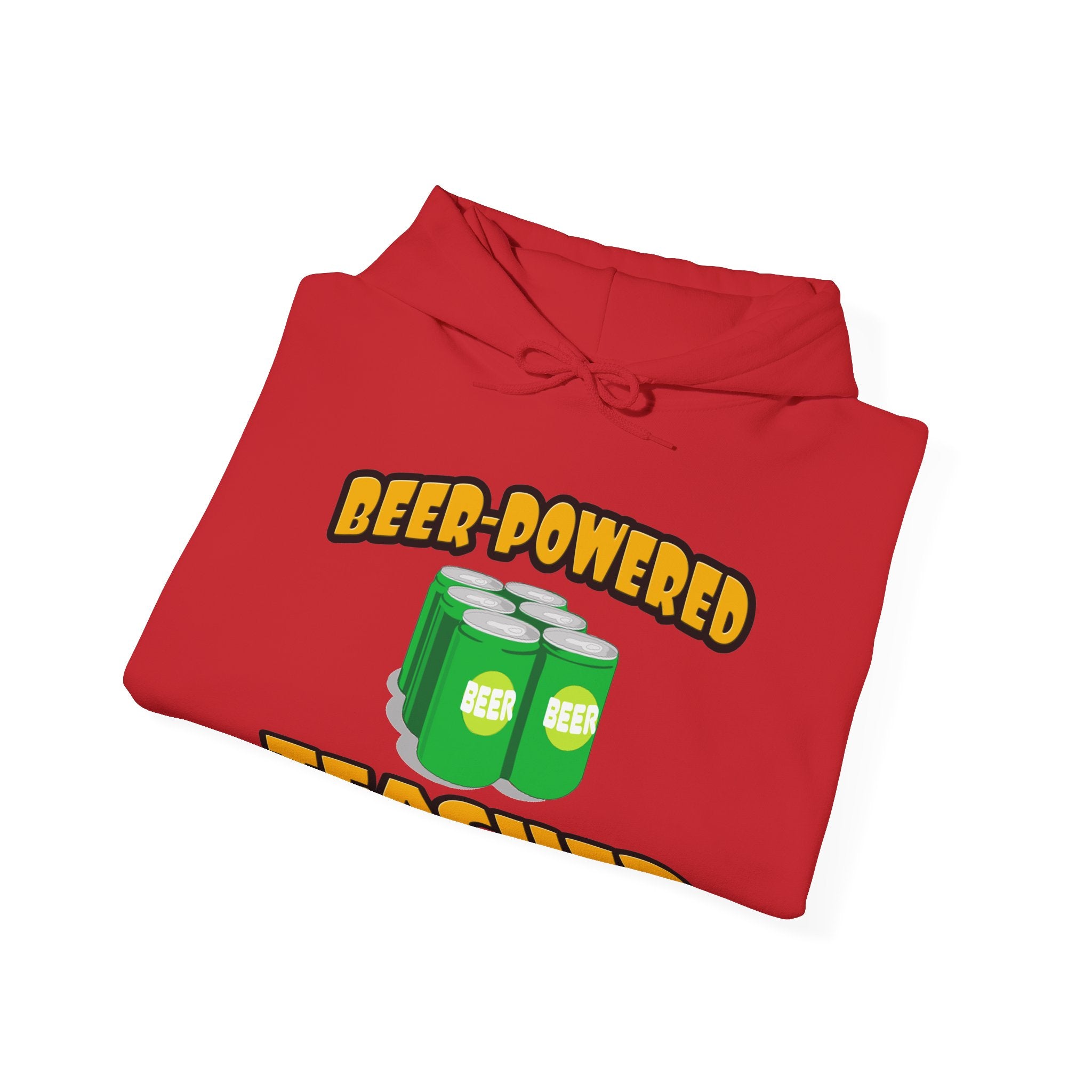 Beer Powered Teacher - Unisex Heavy Blend™ Hooded Sweatshirt