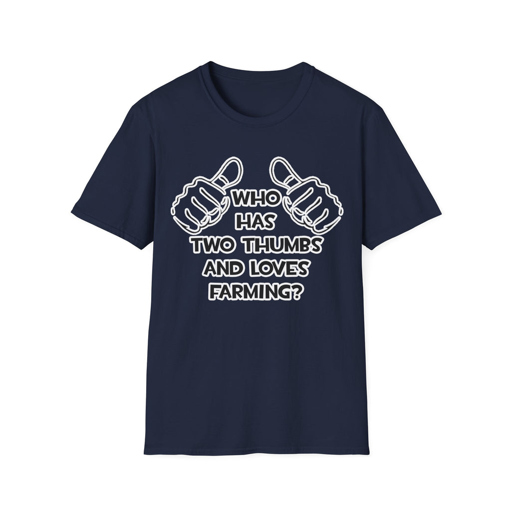Two Thumbs and Loves Farming - Unisex Softstyle T-Shirt