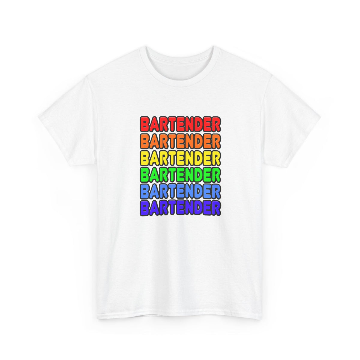 Rainbow Bartender - Unisex Heavy Cotton Tee
