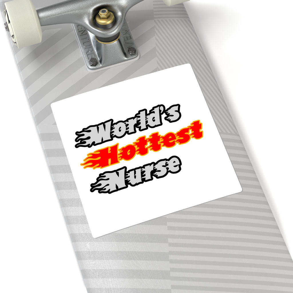 World's Hottest Nurse - Square Stickers