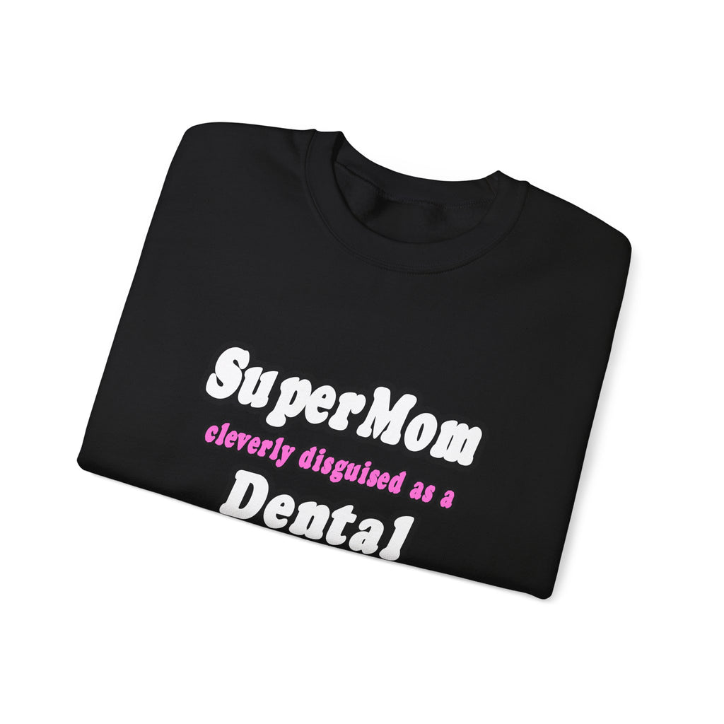 SuperMom...Dental Hygienist - Unisex Heavy Blend™ Crewneck Sweatshirt