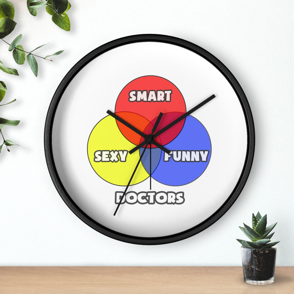 Venn Diagram .. Doctors - Wall Clock