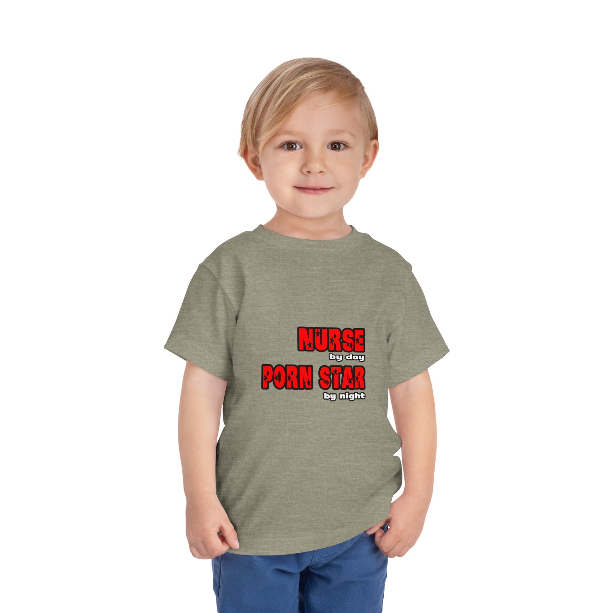Nurse By Day...Porn Star By Night - Toddler Short Sleeve Tee