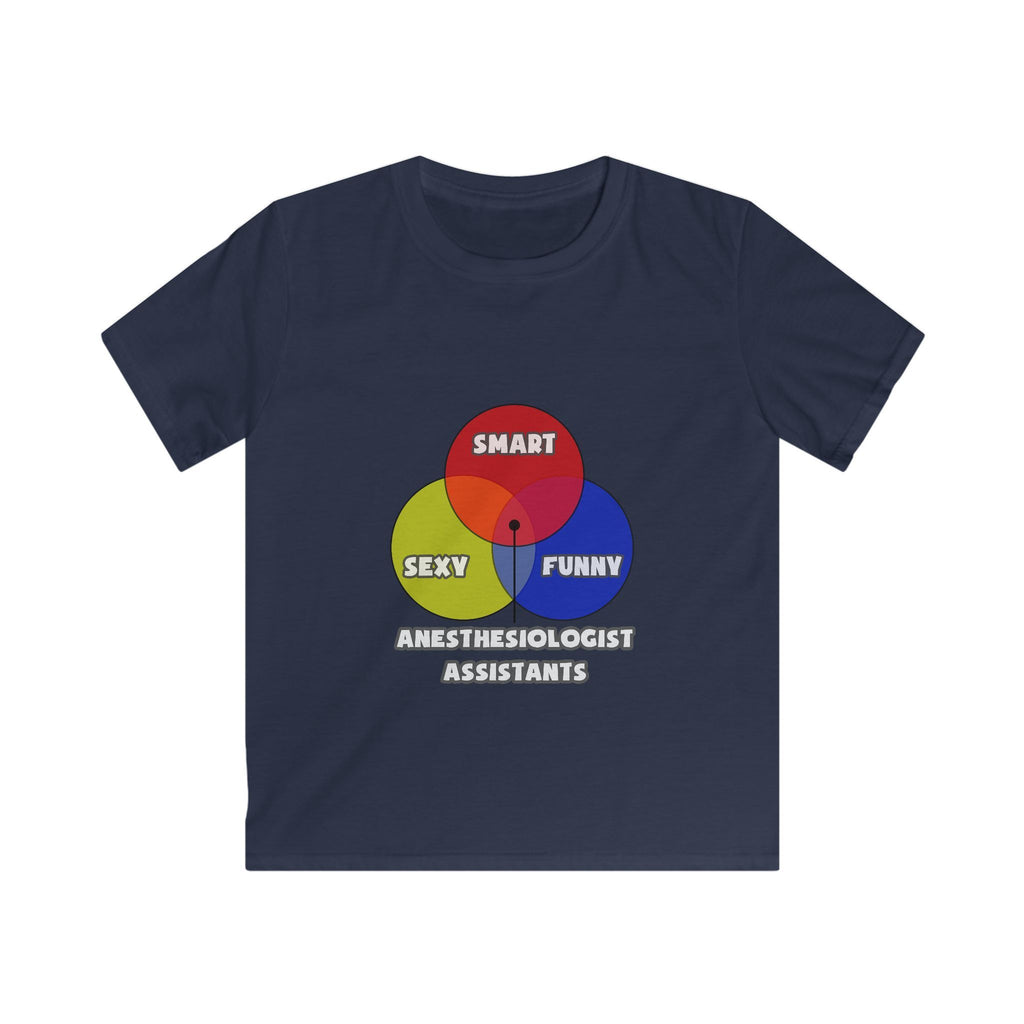 Venn Diagram .. Anesthesiologist Assistants - Kids Softstyle Tee