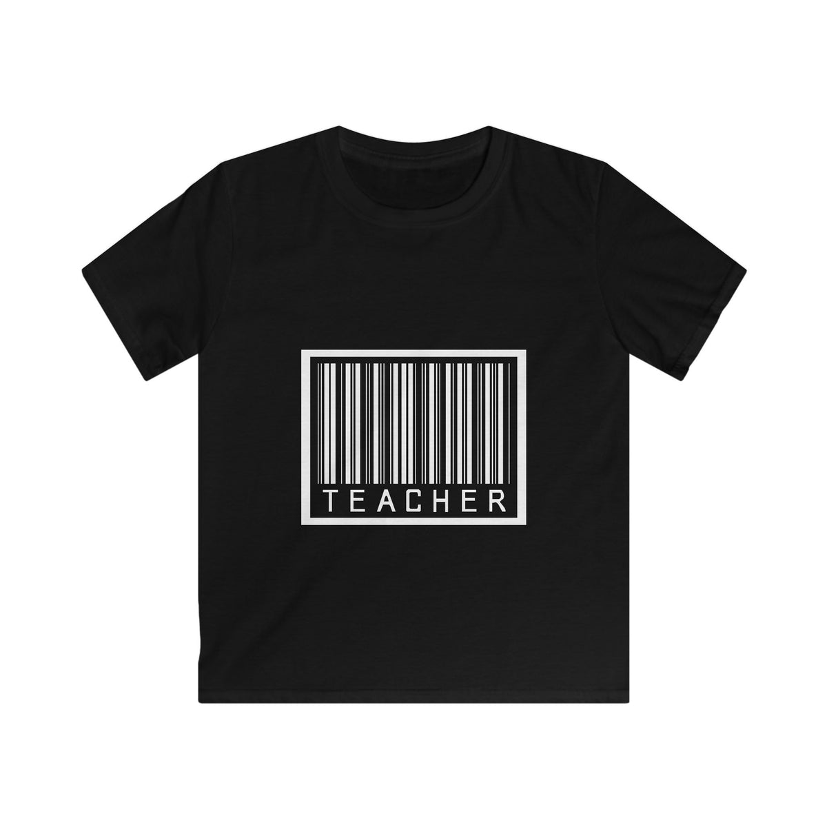 Barcode Teacher - Kids Softstyle Tee
