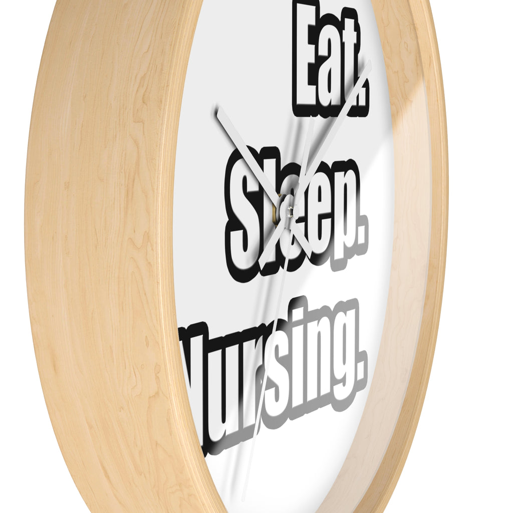 Eat. Sleep. Nursing. - Wall Clock