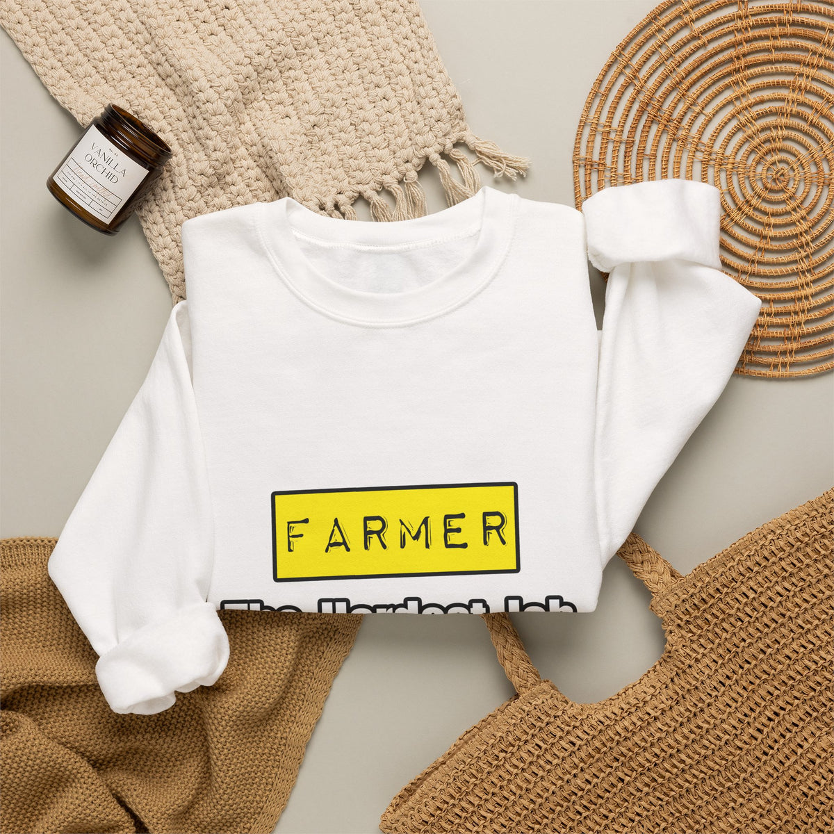 Farmer...Hardest Job You'll Ever Love - Unisex Heavy Blend™ Crewneck Sweatshirt