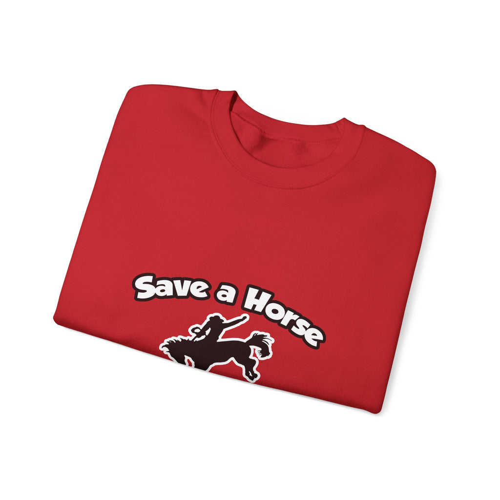 Save a Horse, Ride an Anesthesiologist - Unisex Heavy Blend™ Crewneck Sweatshirt
