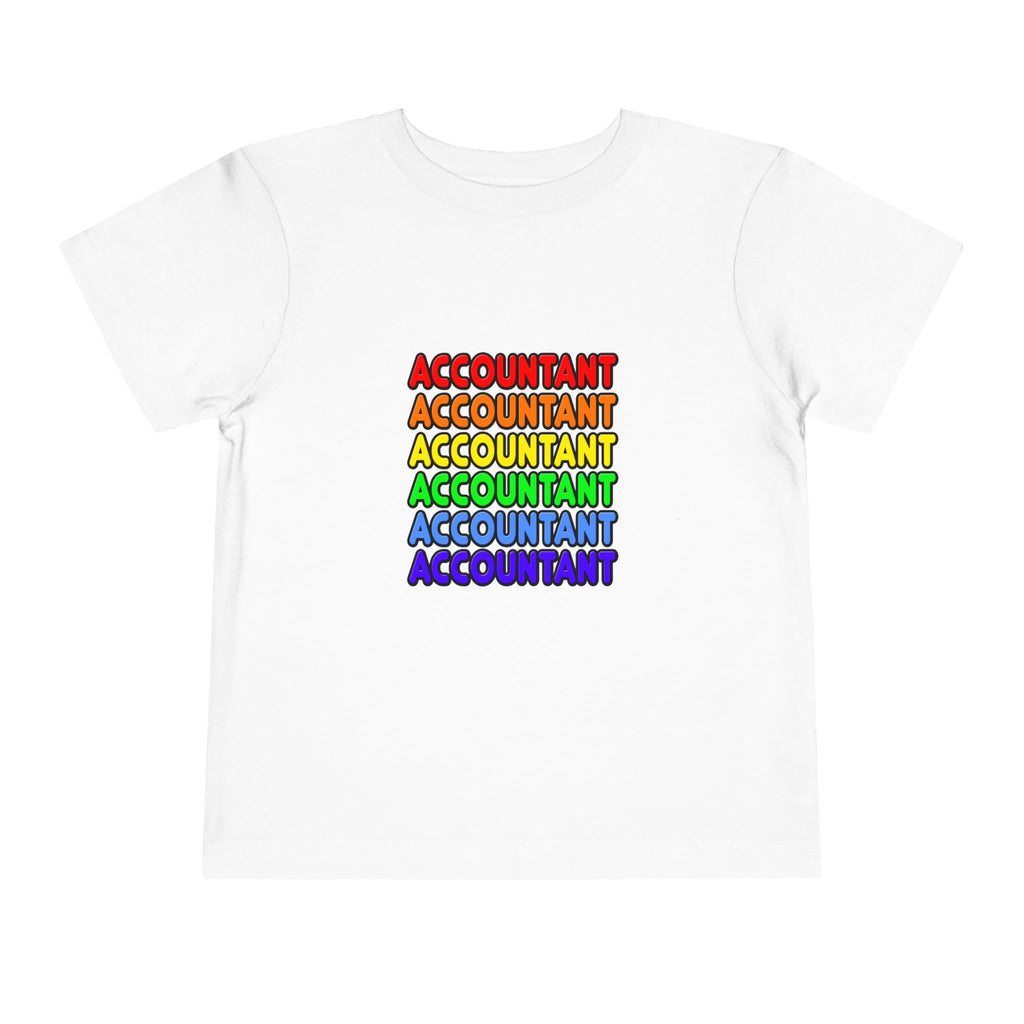 Rainbow Accountant - Toddler Short Sleeve Tee