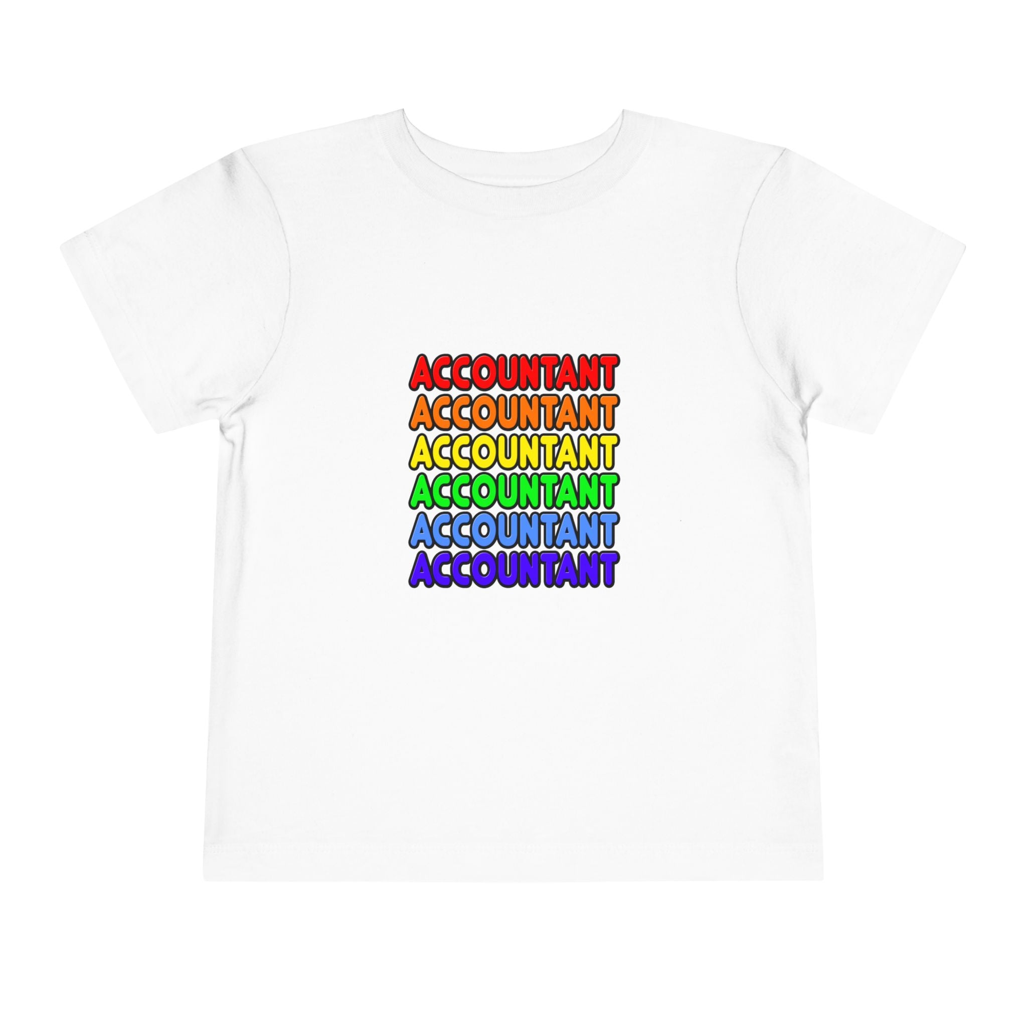 Rainbow Accountant - Toddler Short Sleeve Tee