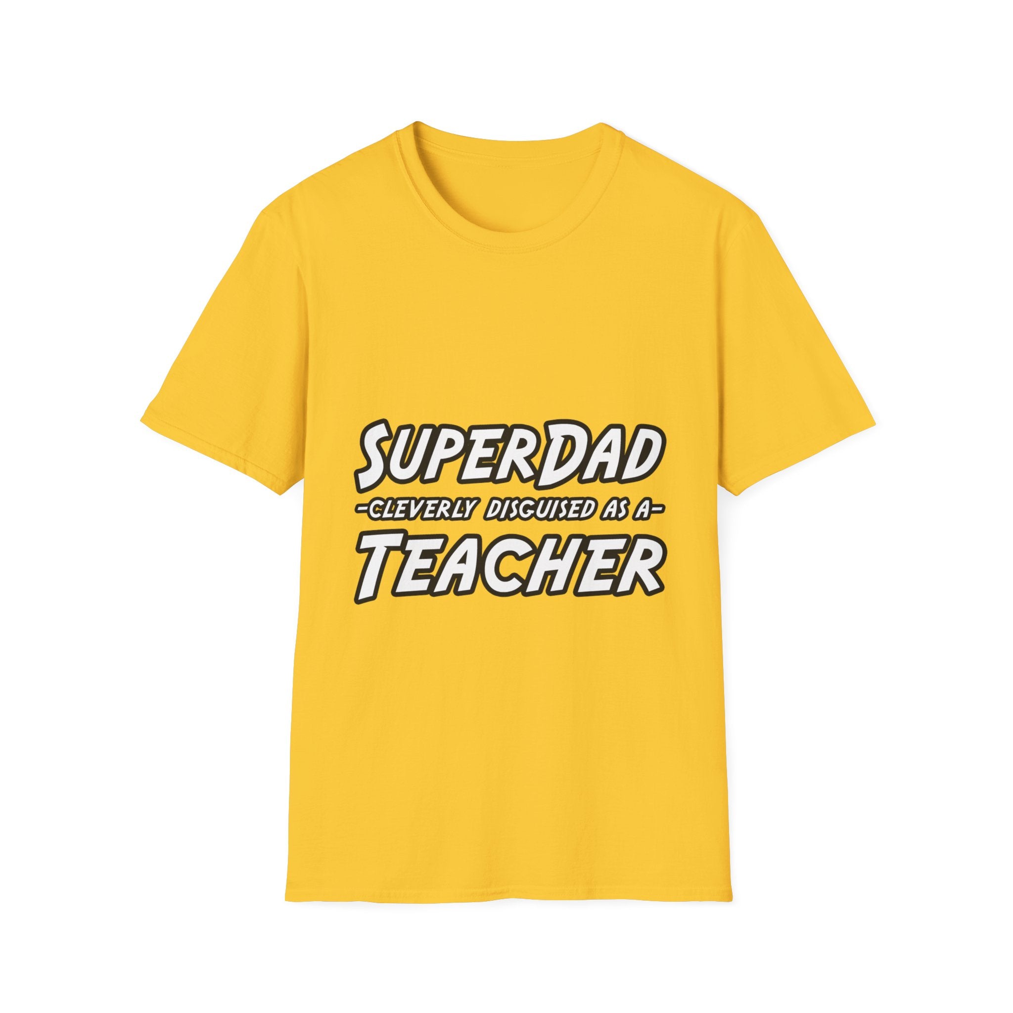 superdad dark teacher - Unisex Softstyle T-Shirt