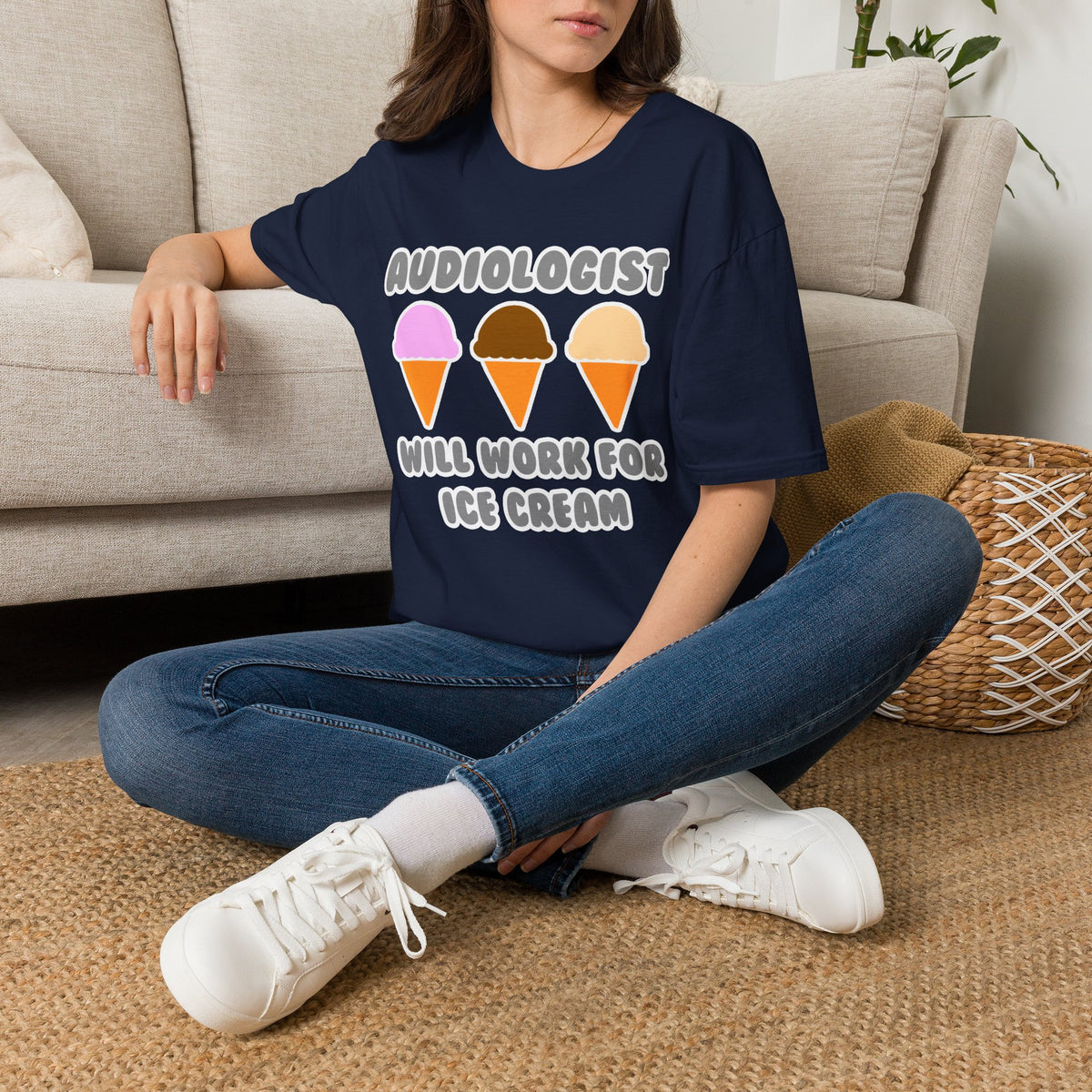Audiologist ... Will Work For Ice Cream - Unisex Softstyle T-Shirt