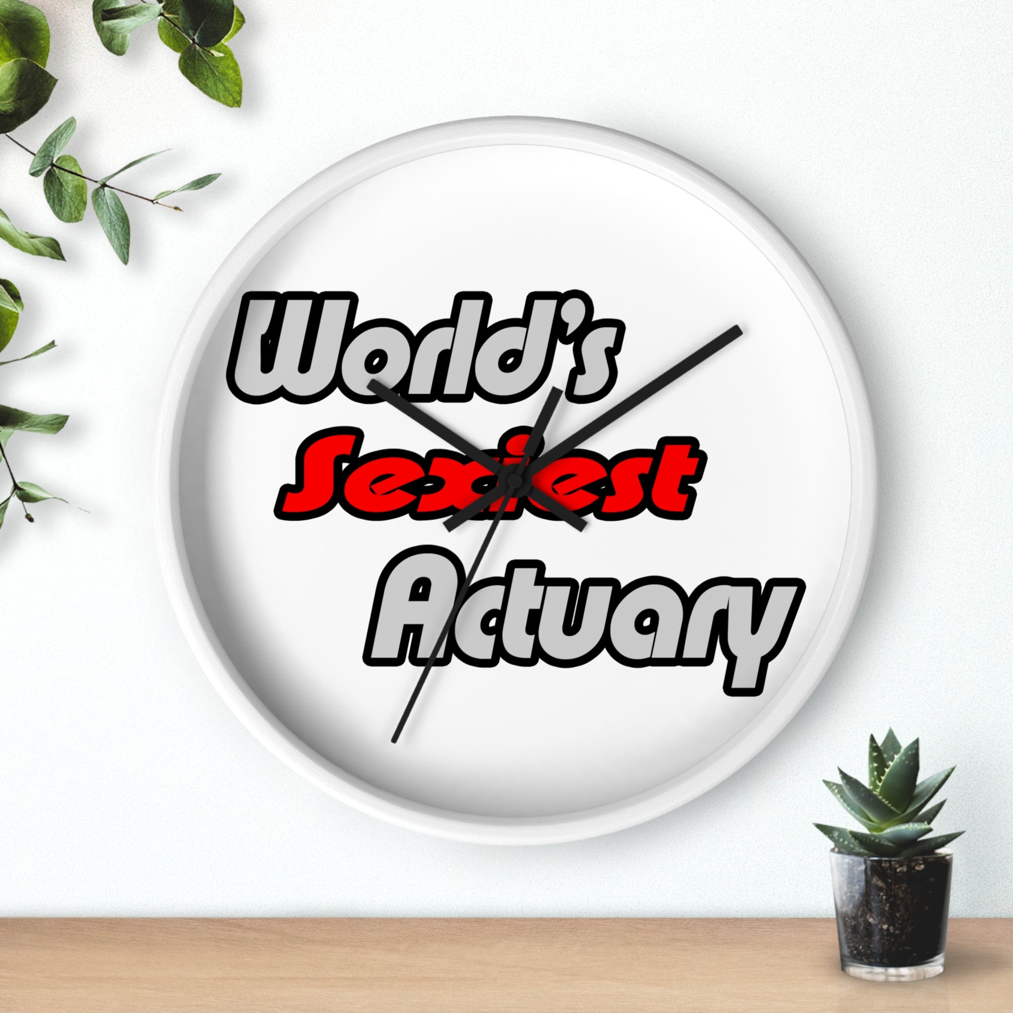 World's Sexiest Actuary - Wall Clock