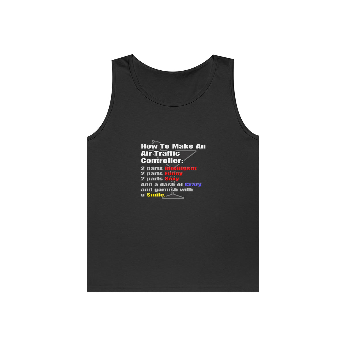 How To Make an Air Traffic Controller - Unisex Heavy Cotton Tank Top