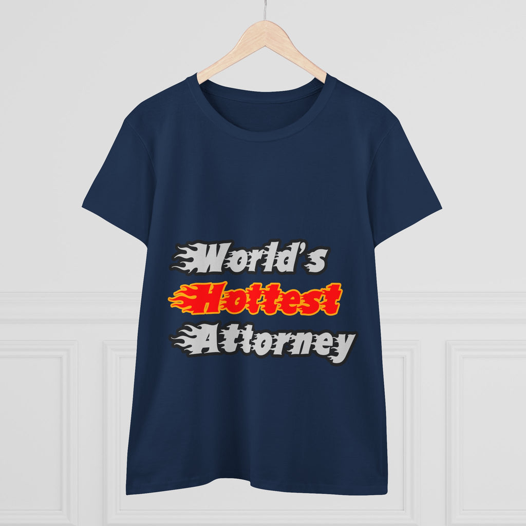 World's Hottest Attorney - Women's Midweight Cotton Tee