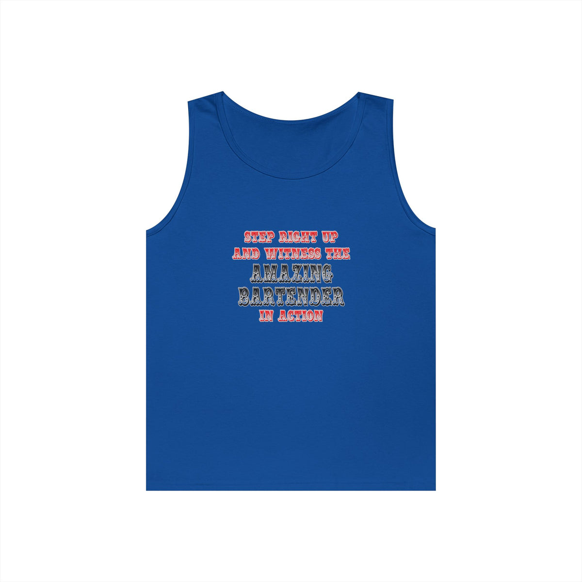 Witness The Amazing Bartender In Action - Unisex Heavy Cotton Tank Top
