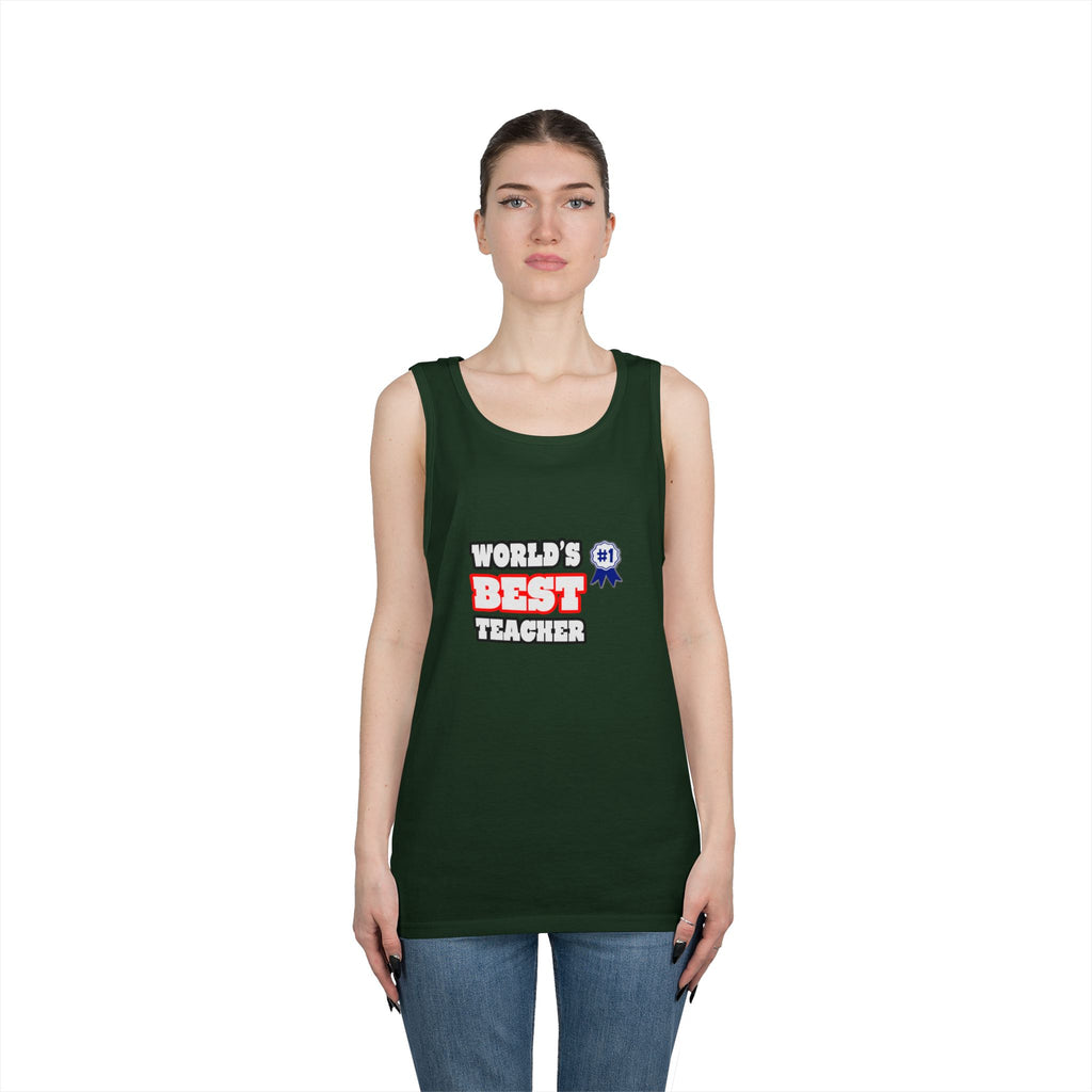 World's Best Teacher - Unisex Heavy Cotton Tank Top