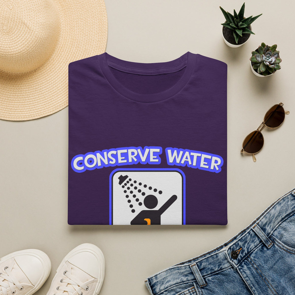 Conserve Water .. Shower With Aerospace Engineer - Unisex Softstyle T-Shirt