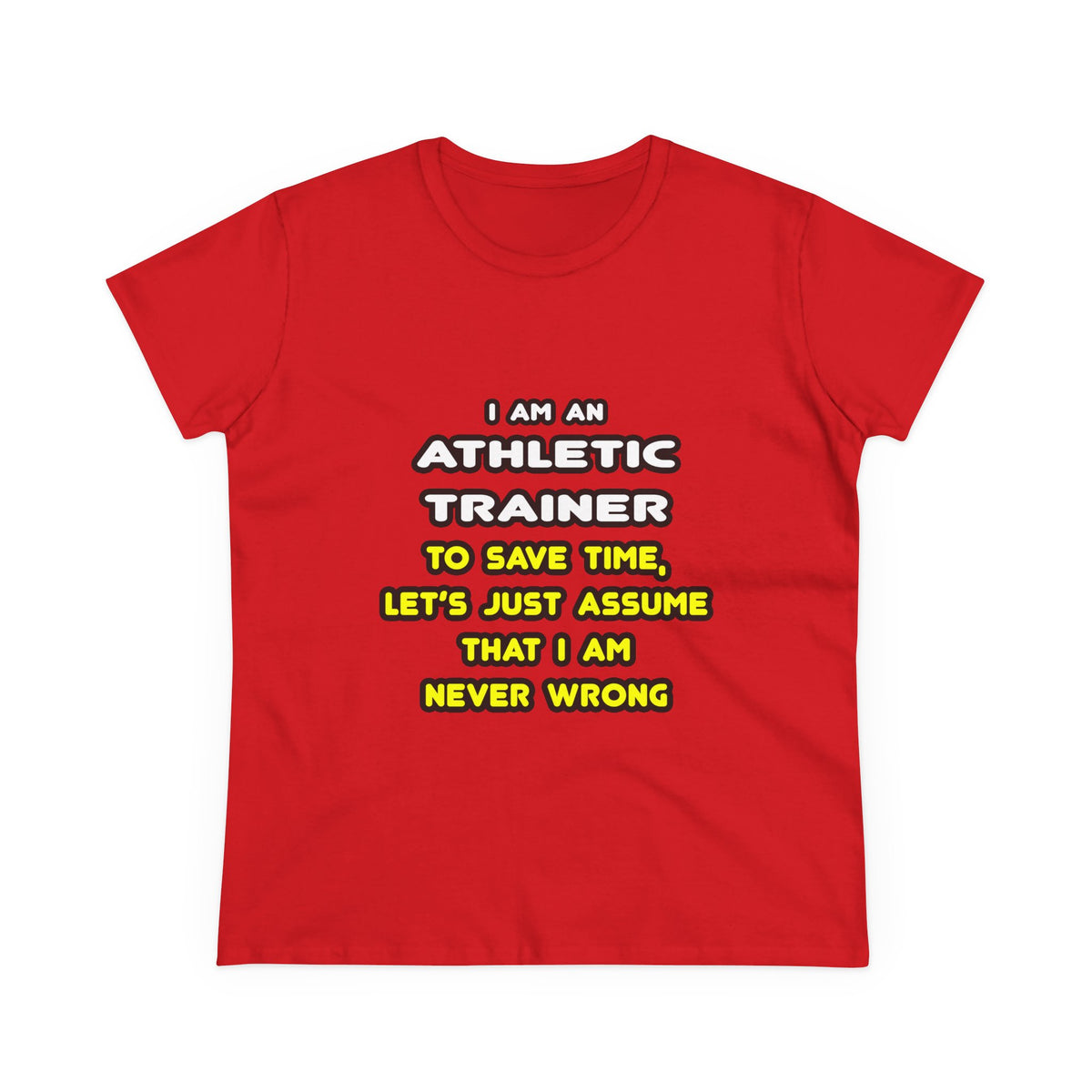 Funny Athletic Trainer T Shirts - Women's Midweight Cotton Tee