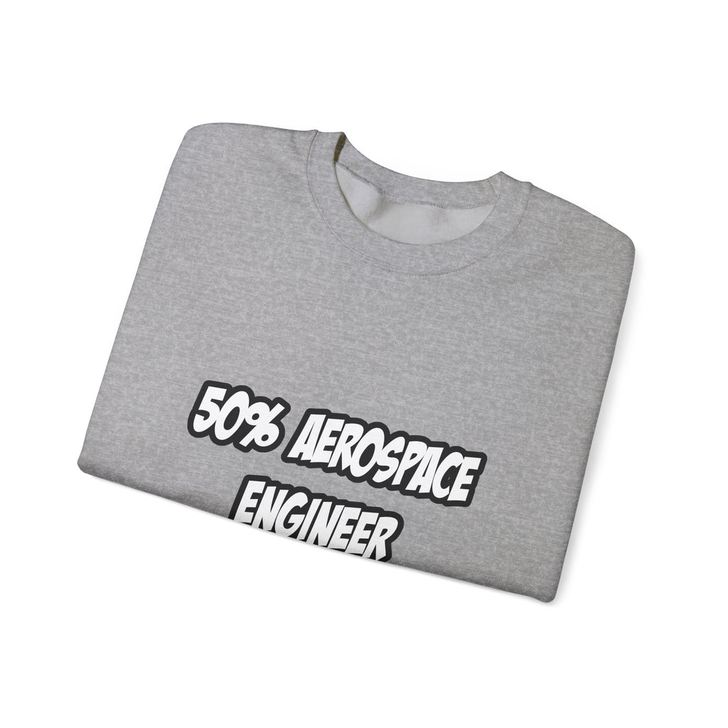 Half Aerospace Engineer...Half Superhero - Unisex Heavy Blend™ Crewneck Sweatshirt