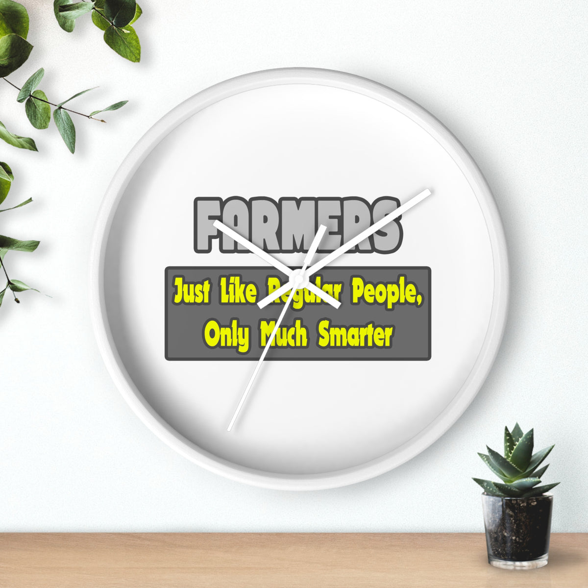 Farmers...Smarter - Wall Clock