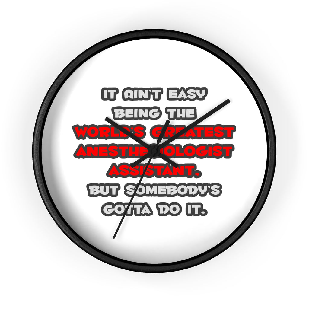 World's Greatest Anesthesiologist Asst Joke - Wall Clock