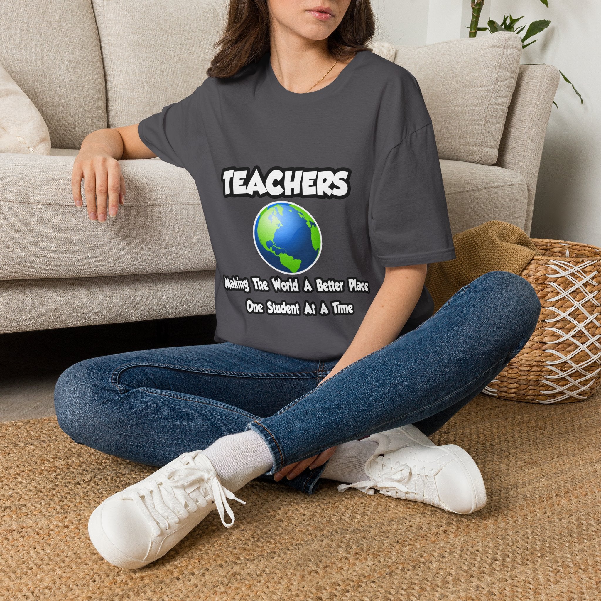 Teachers...Making the World a Better Place - Unisex Softstyle T-Shirt