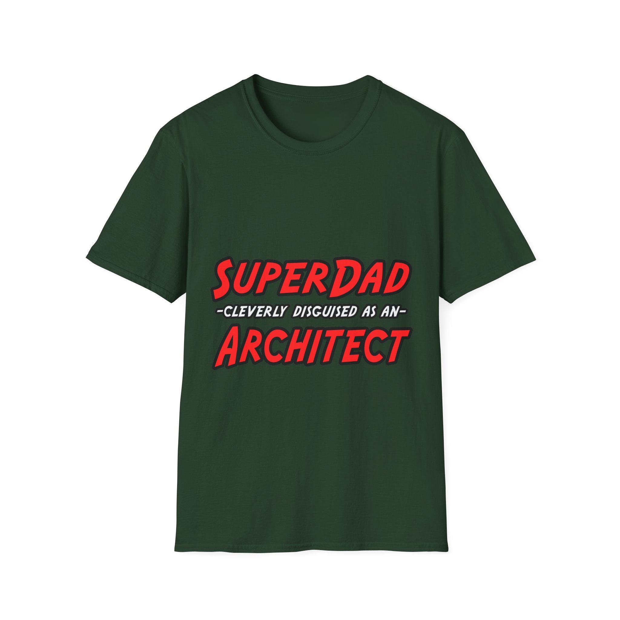 SuperDad...Architect - Unisex Softstyle T-Shirt