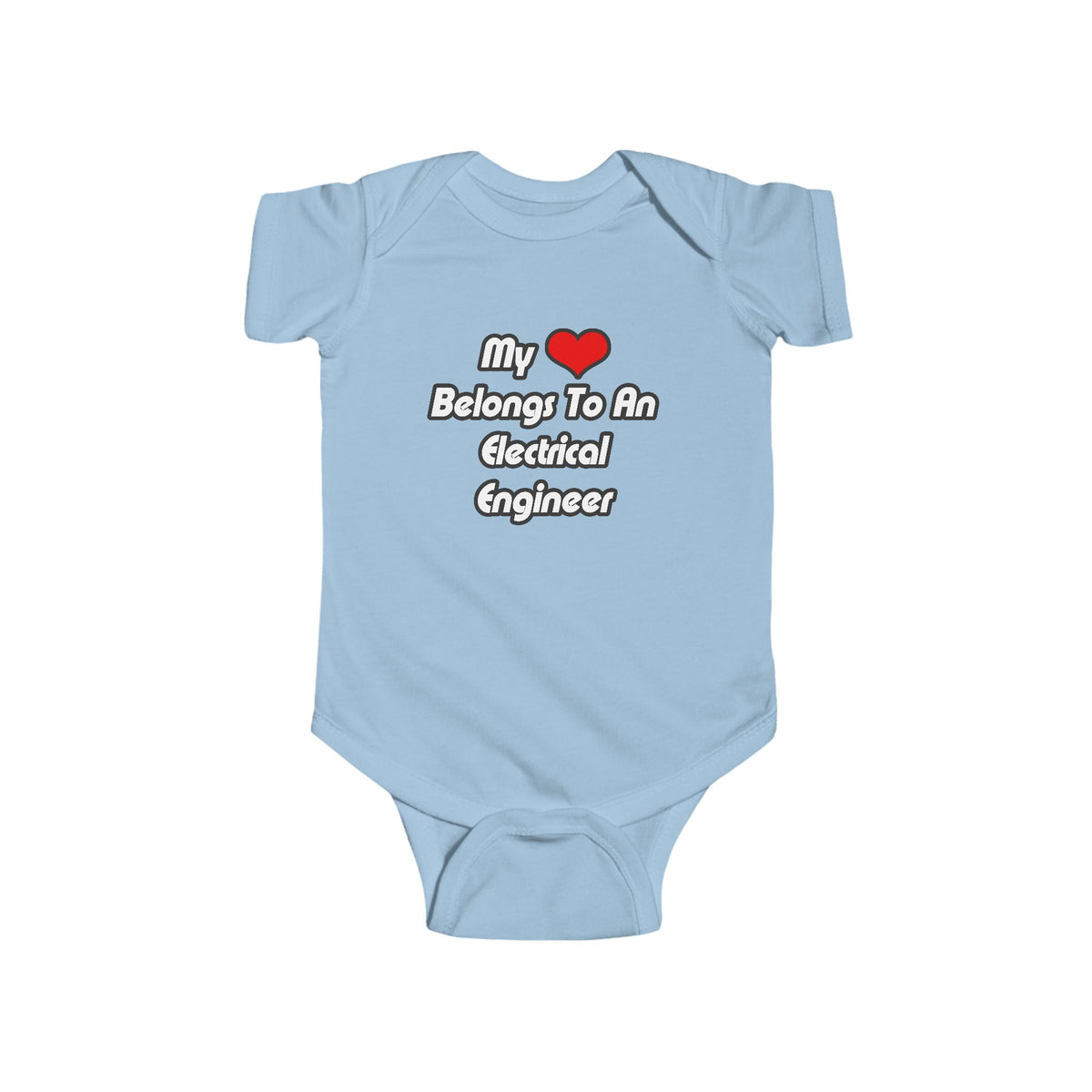 My Heart Belongs To An Electrical Engineer - Infant Fine Jersey Bodysuit