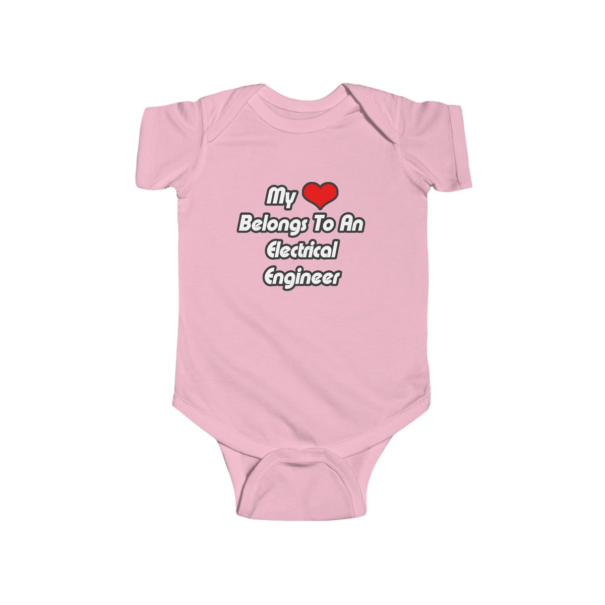 My Heart Belongs To An Electrical Engineer - Infant Fine Jersey Bodysuit