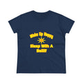 Wake Up Happy ... Sleep With a Bailiff - Women's Midweight Cotton Tee