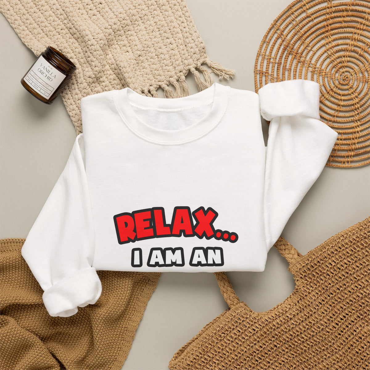 Relax ... I Am An Emergency Nurse - Unisex Heavy Blend™ Crewneck Sweatshirt