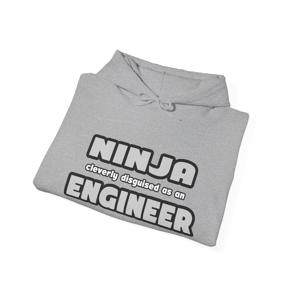 Ninja Cleverly Disguised As An Engineer - Unisex Heavy Blend™ Hooded Sweatshirt