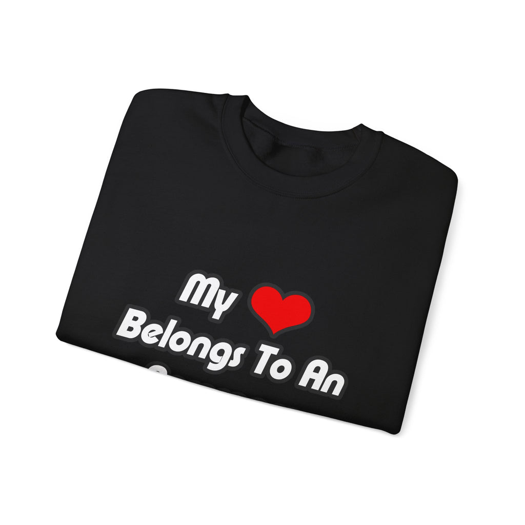 My Heart Belongs To An Aerospace Engineer - Unisex Heavy Blend™ Crewneck Sweatshirt