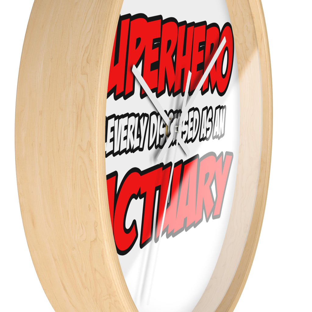 Superhero...Actuary - Wall Clock