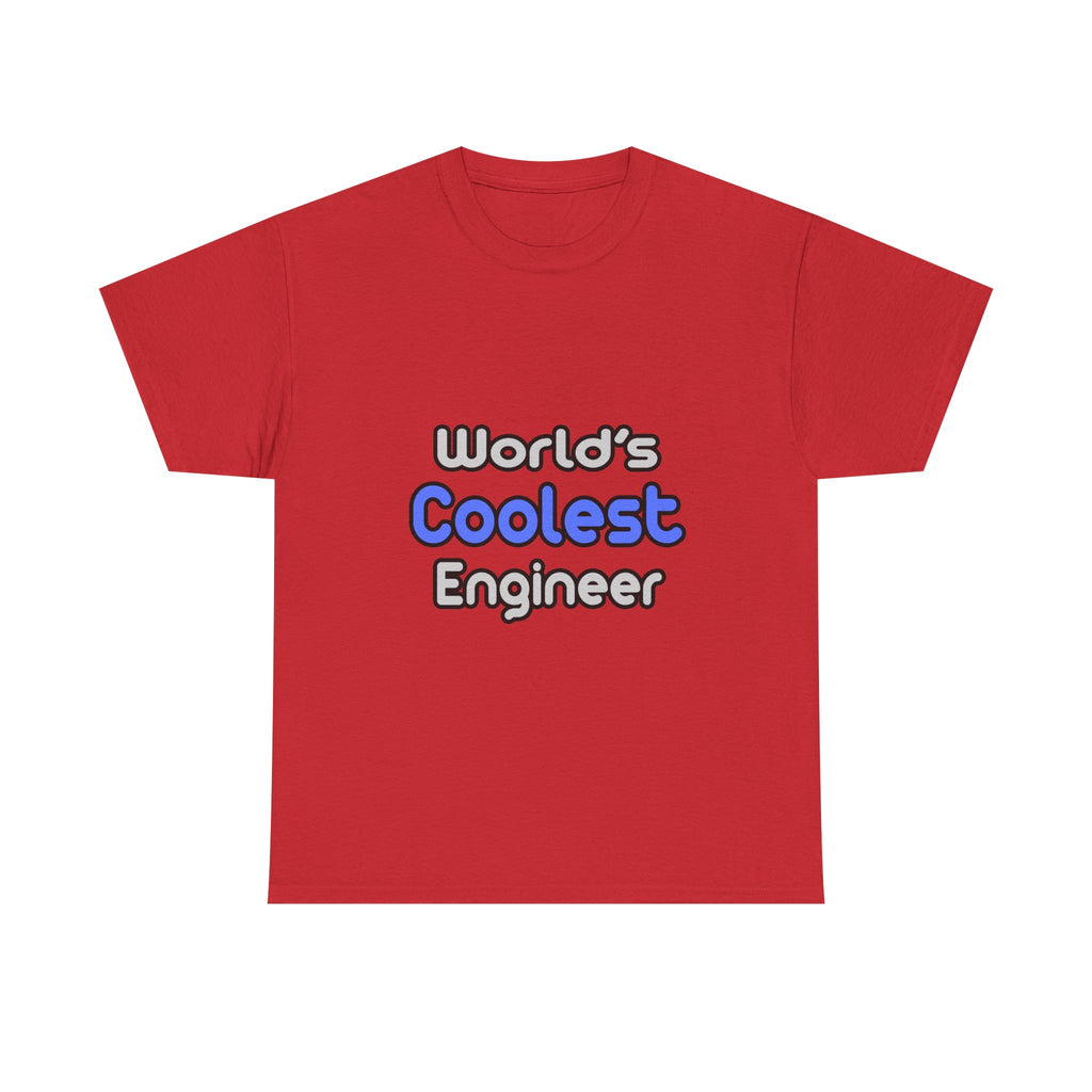 World's Coolest Engineer - Unisex Heavy Cotton Tee