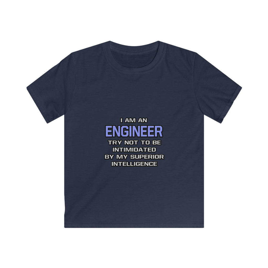 Engineer Joke ... Superior Intelligence - Kids Softstyle Tee