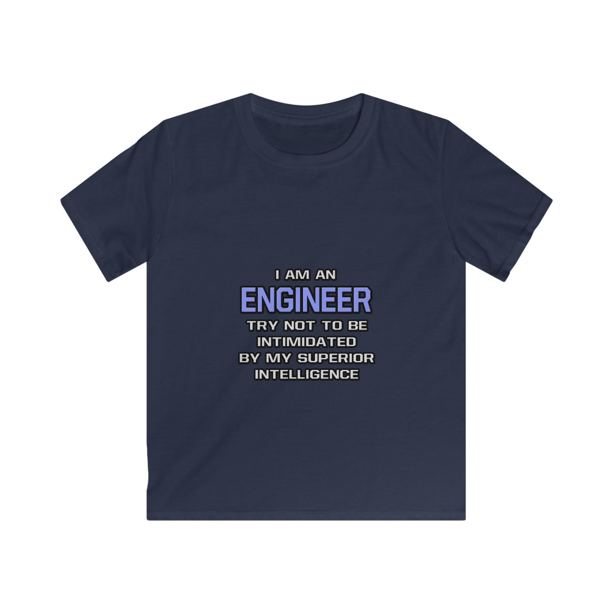 Engineer Joke ... Superior Intelligence - Kids Softstyle Tee
